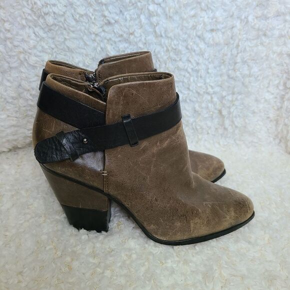 Dolce Vita Tan Leather Ankle‎ Boots size 7.5 - Picture 1 of 9